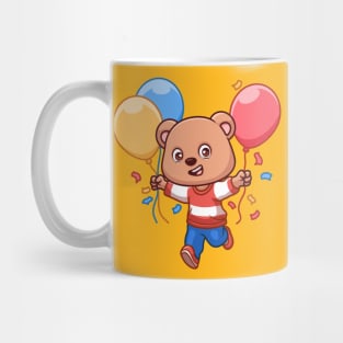 Birthday Bear Cute Cartoon Mug